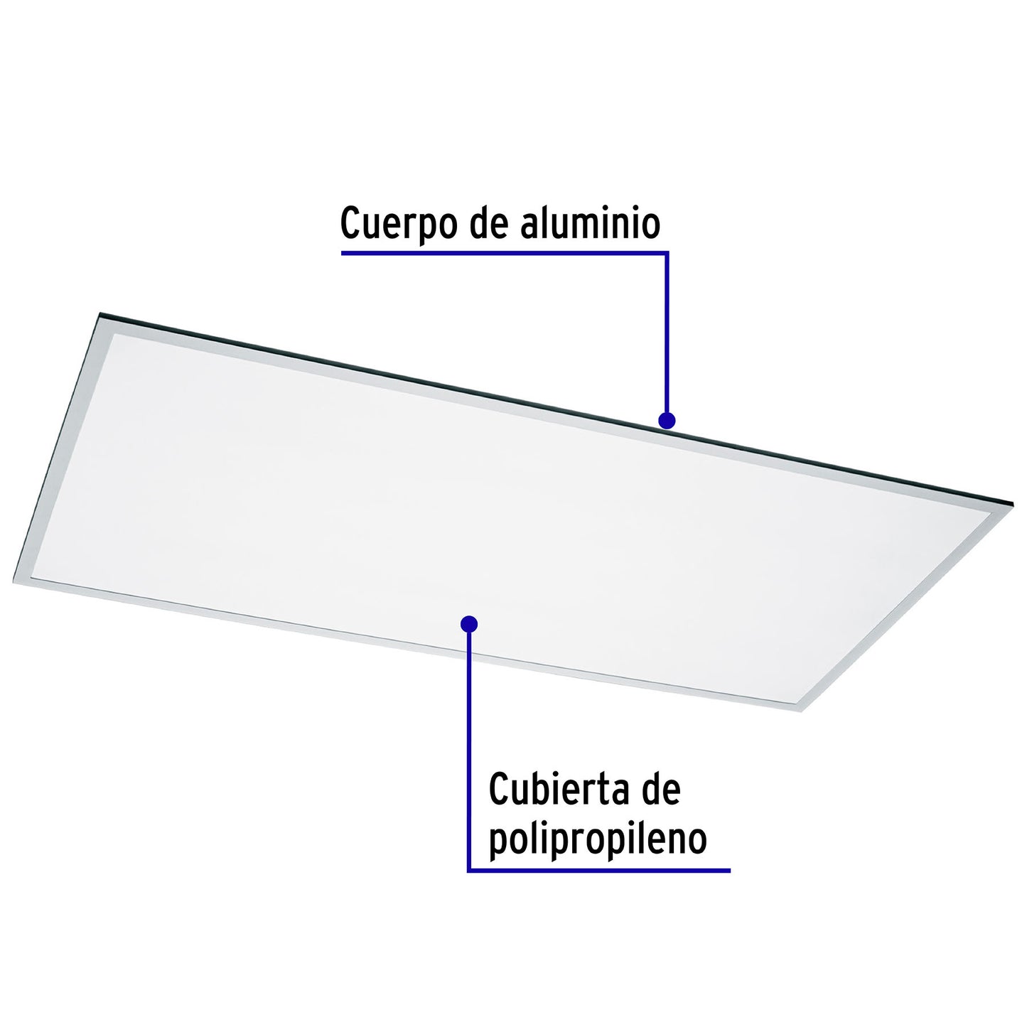 Panel delgado colgante de LED 65 W 60 x 120 cm luz neutra COL-402LN 49726 MM0