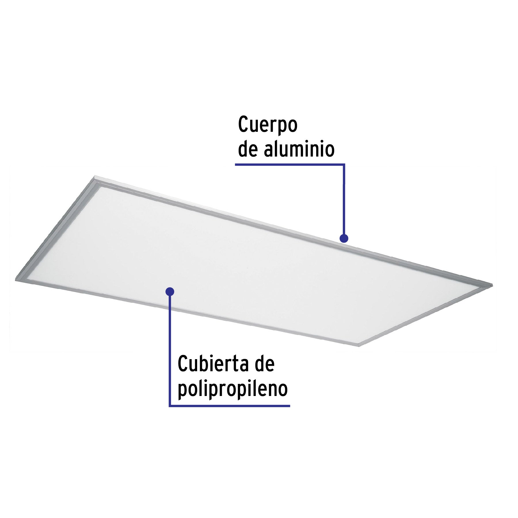 Panel delgado colgante de LED 65 W 60 x 120 cm luz de día COL-402L 48551 MM0