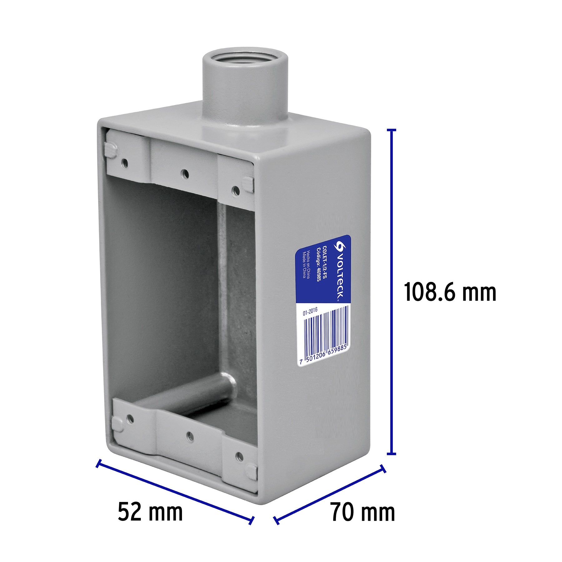 Condulet 1/2' conexión tipo FS, Volteck COLET-1/2-FS 46985 MM00