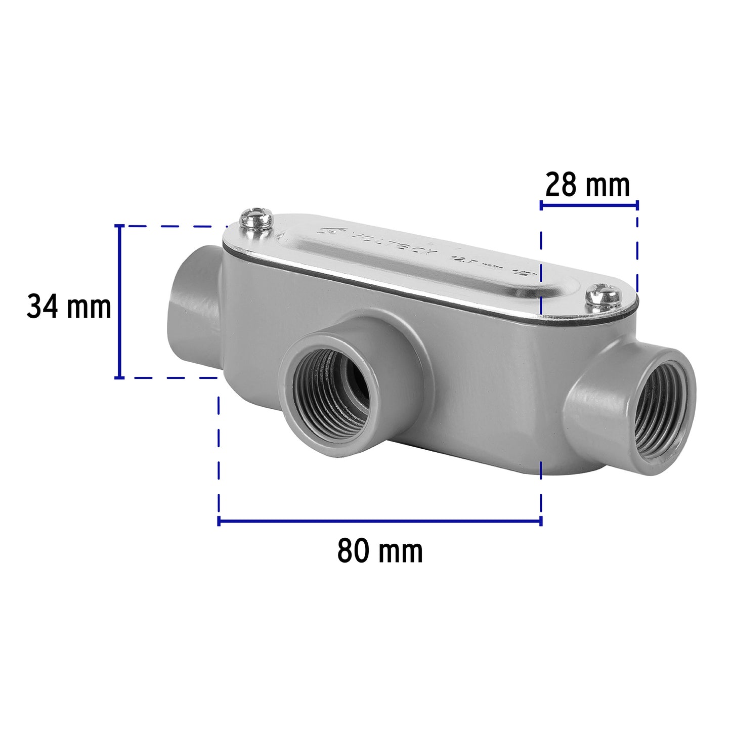 Condulet 1/2' conexión tipo T, Volteck COLET-1/2-T 46979 MM00