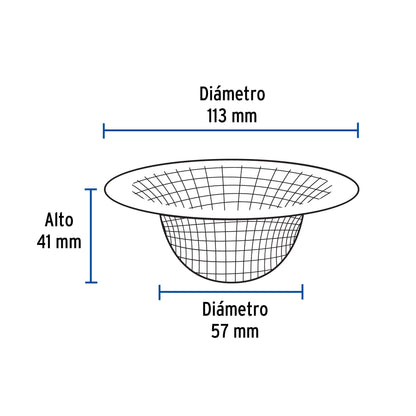 Canastilla malla 3/4' inox para fregadero, Foset COMA-3/4 45304 MM00