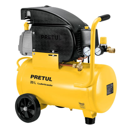 Compresor de aire, lubricado,horizontal 20L 2½HP 127V Pretul COMP-20LP 23065 MM2