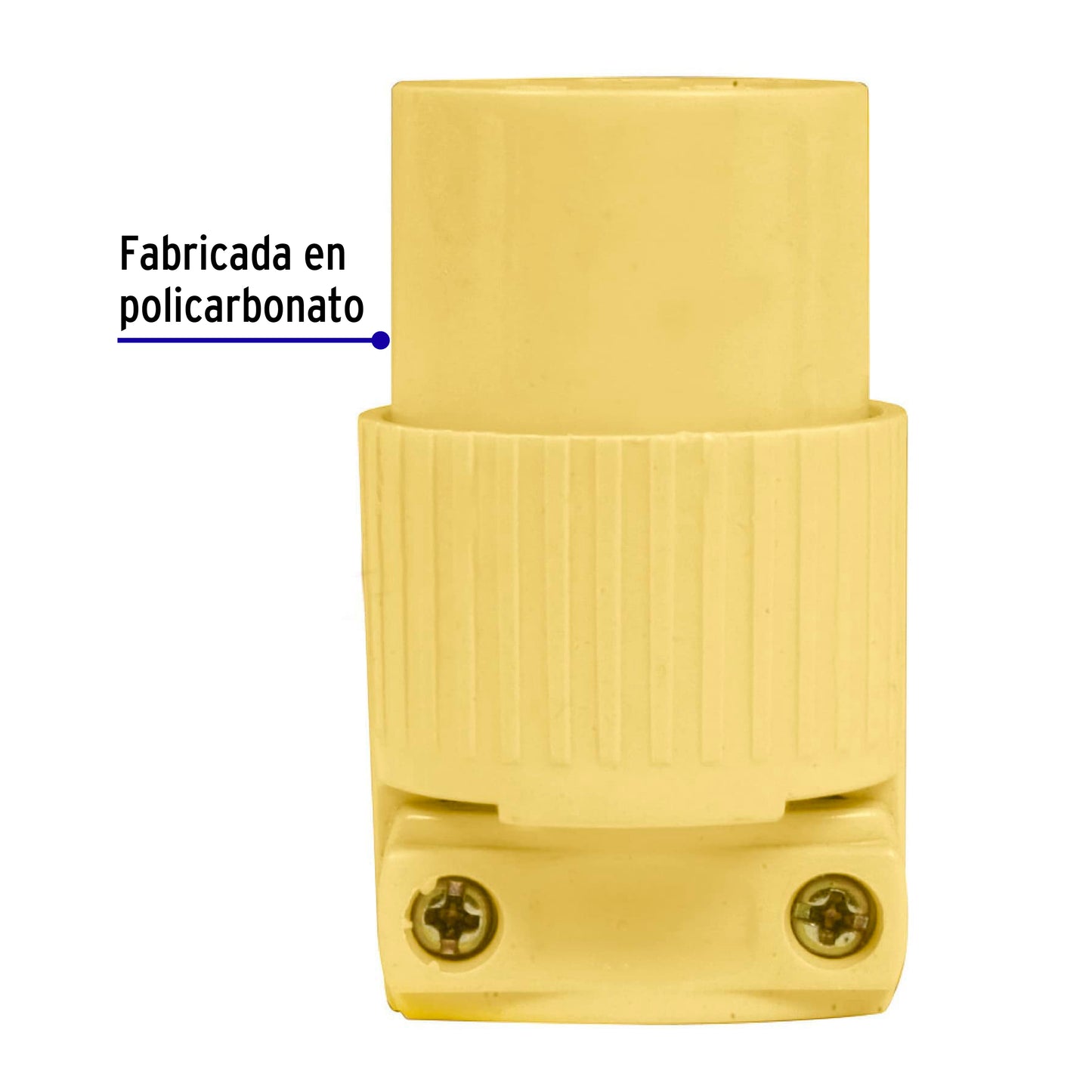 Contacto industrial plástico aterrizado cara de chino COP-CH 46118 MM00