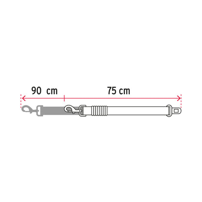 Correa de perro para cinturón de seguridad 90cm, Fiero COPE-90S 46538 MM00