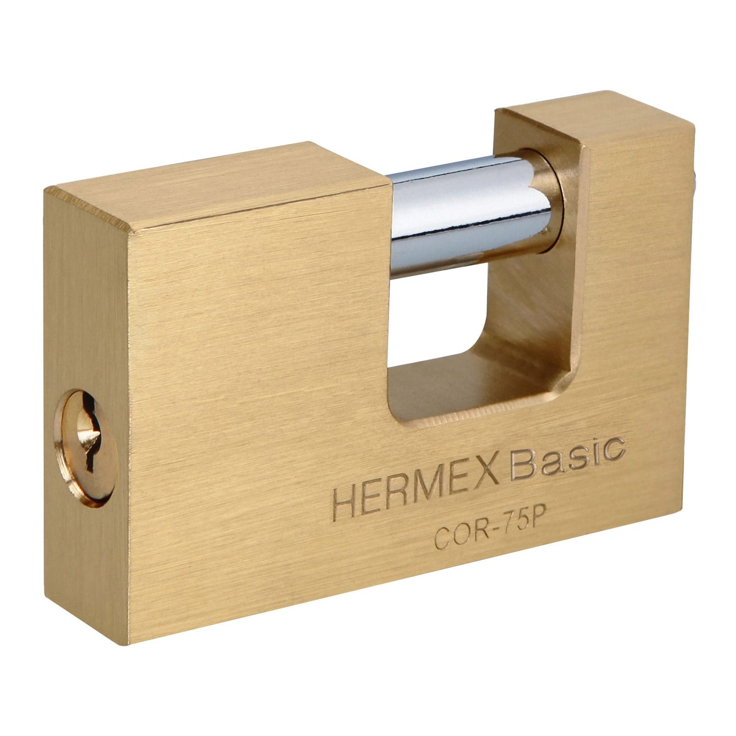 Candado antipalanca 75 mm cuerpo de latón, Hermex Basic COR-75P 23512 MM0