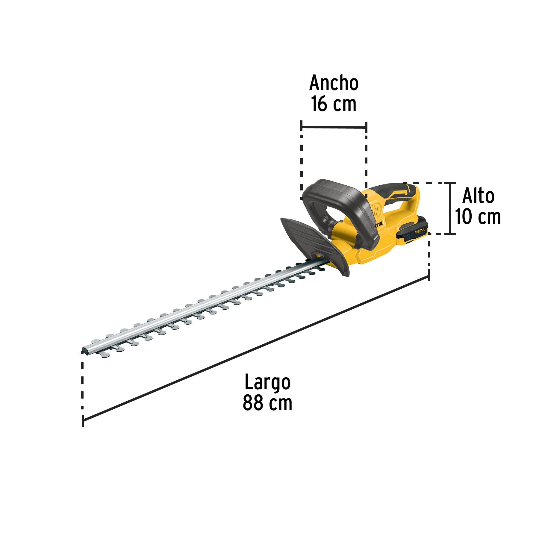 Cortasetos inalámbrico, 20 V, Pretul CORI-20P 28273 MM00