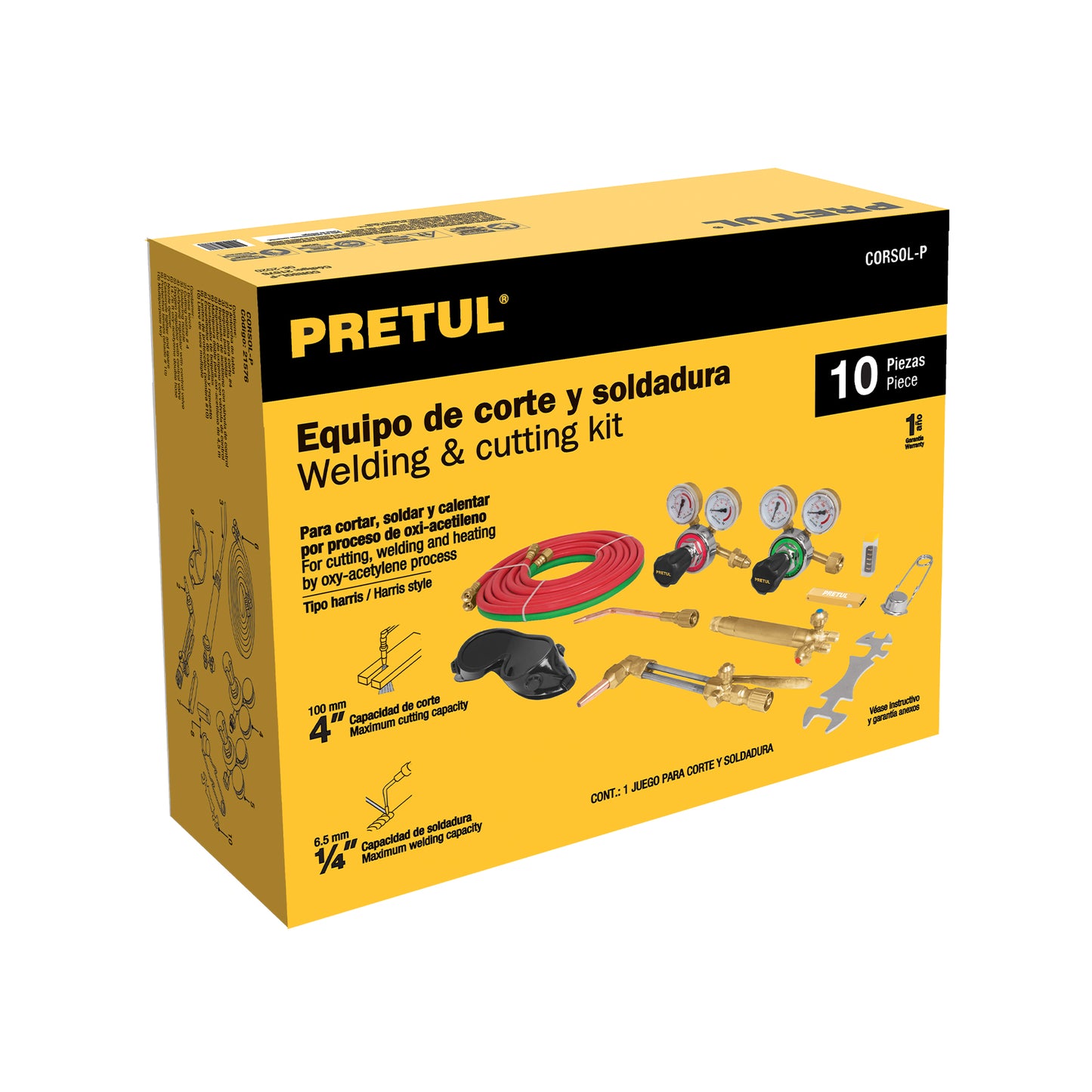 Equipo de corte y soldadura, Pretul CORSOL-P 21576 MM00