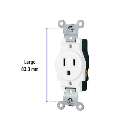 Contacto sencillo, 2 polos 3 hilos, Standard, blanco COSE-SB 47731 MM00