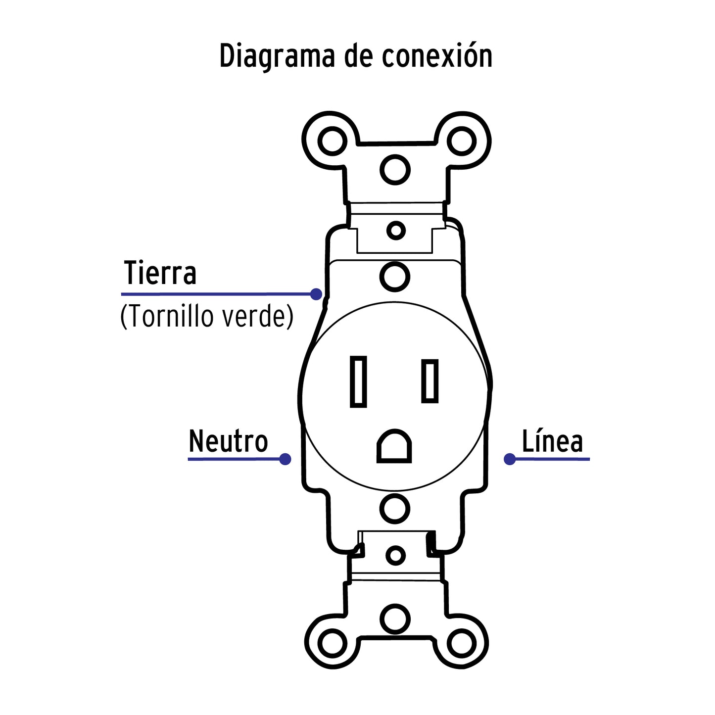 Contacto sencillo, 2 polos 3 hilos, Standard, marfil COSE-S 46109 MM00