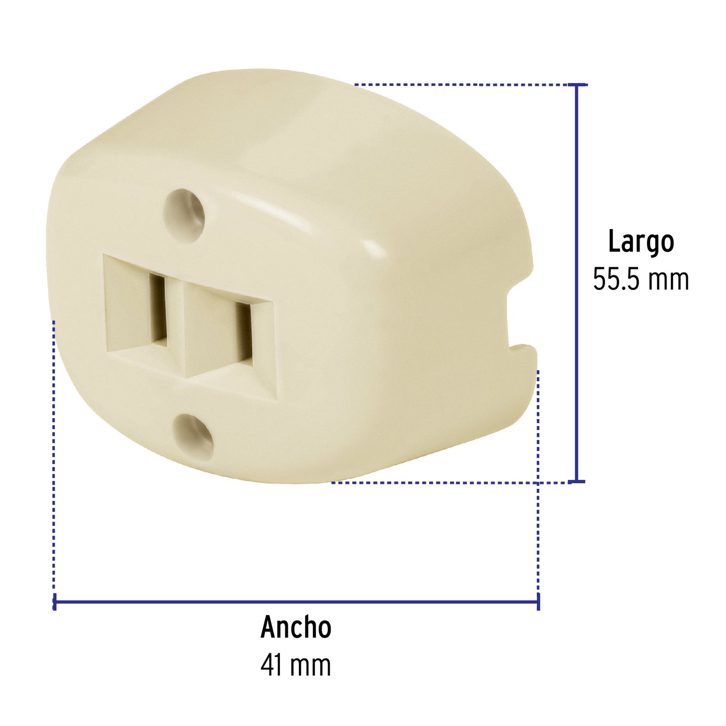 Contacto de sobreponer sencillo sin tierra, Volteck COSO-S 46108 MM00