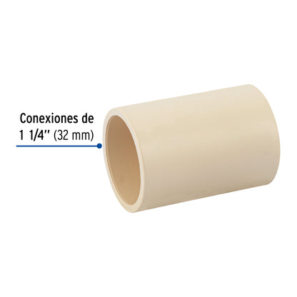 Cople de CPVC de 1-1/4', Foset CPVC-264 48932 MM00