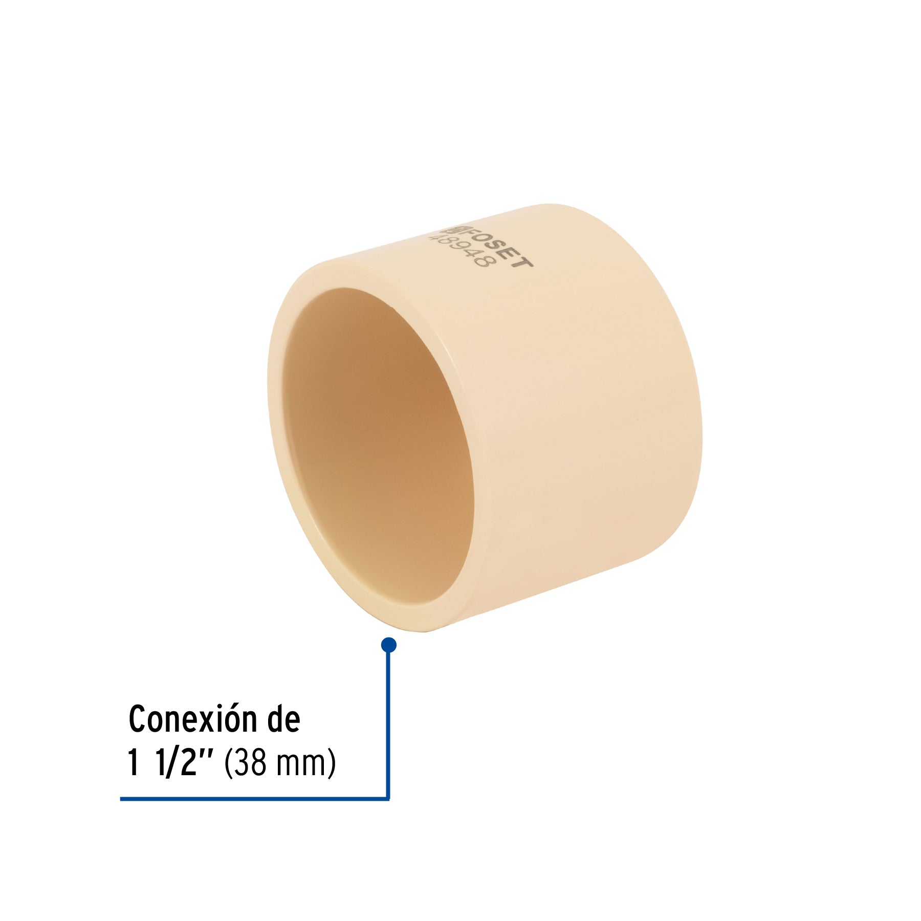 Tapon de CPVC 1-1/2', Foset CPVC-365 48948 MM00