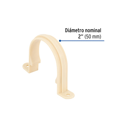 Abrazadera tipo 'U' de CPVC de 2', Foset CPVC-406 48963 MM00