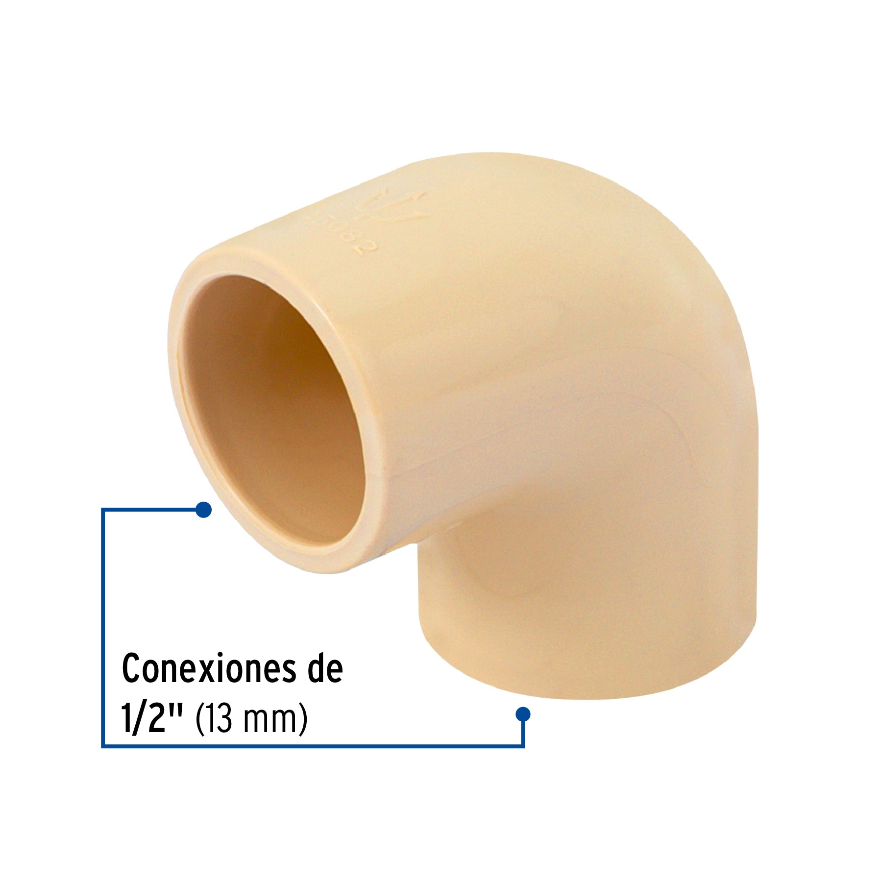 Codo 90° de CPVC de 1/2', Foset CPVC-561 45082 MM00