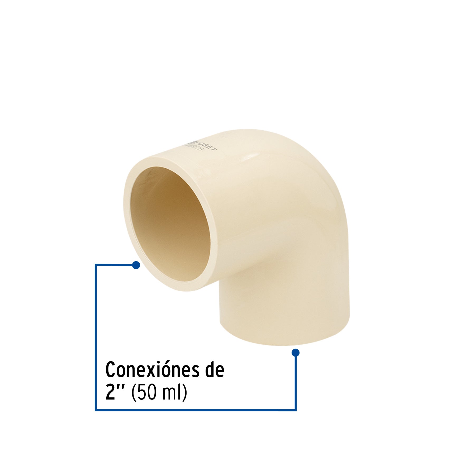 Codo 90° de CPVC de 2', Foset CPVC-566 48928 MM00