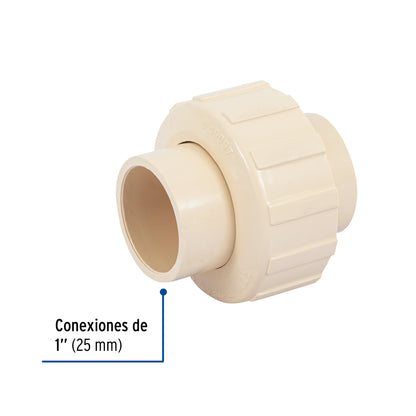 Tuerca unión lisa de CPVC 1', Foset CPVC-973 45057 MM00