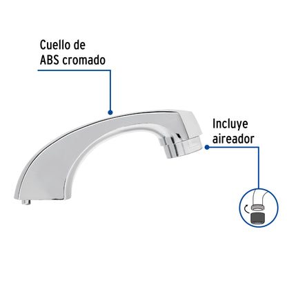 Cuello nariz corta para mezcladora de lavabo, cromo, Basic CR-MP-048 49379 MM00