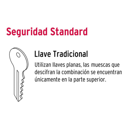 Cerradura sobreponer izq clásica, llave tradicional, blíster CS-70IB 43582 MM1