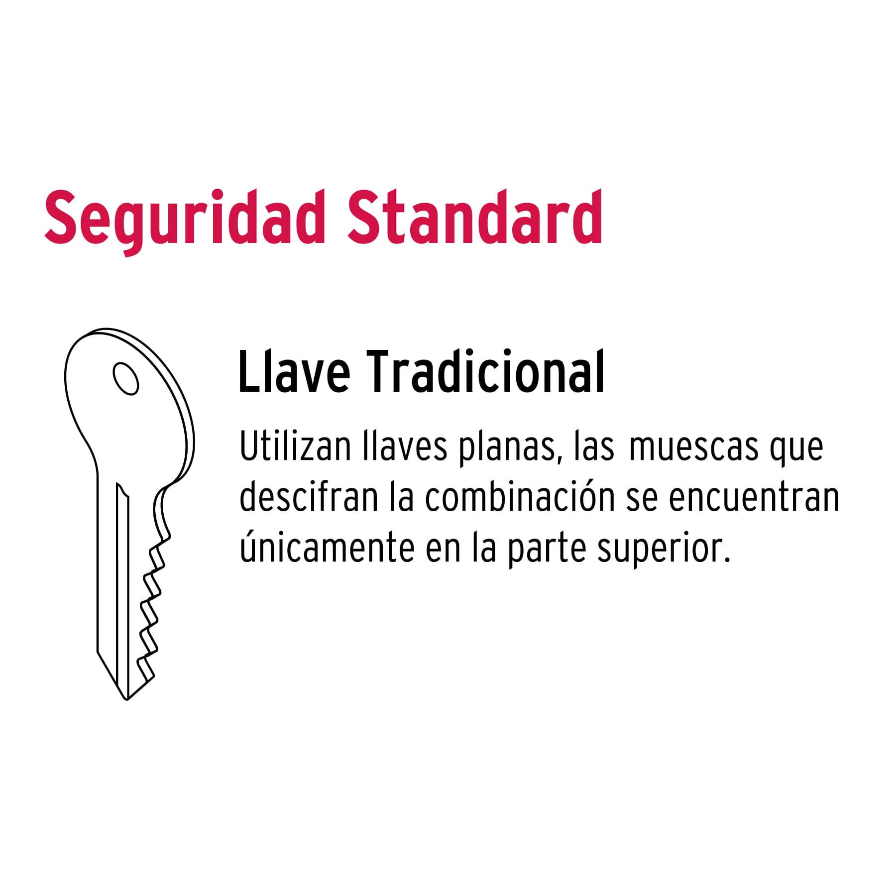 Cerradura sobreponer izq clásica, llave tradicional, caja CS-70I 43573 MM1