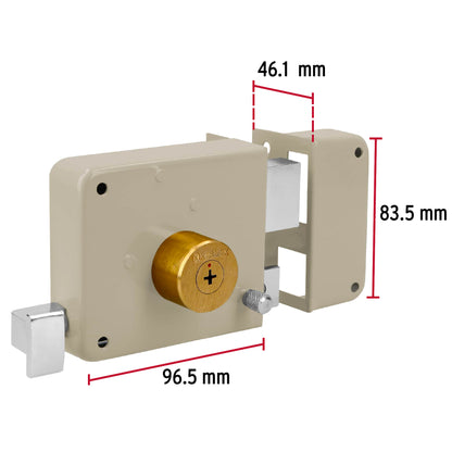 Cerradura sobreponer der instala-fácil, llave tetra, blíster CS-85DB 43587 MM1