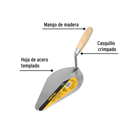 Cuchara para albañil 10' tipo centroamericana, Pretul CT-10PC 20545 MM0