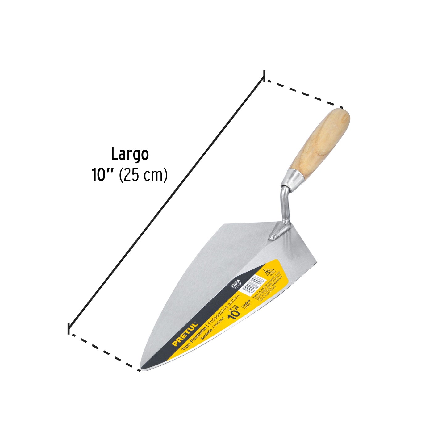 Cuchara para albañil 10' tipo Filadelfia, Pretul CT-10P 21054 MM0