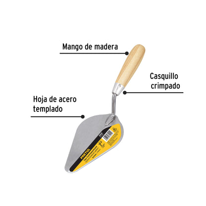 Cuchara para albañil 7' tipo centroamericana, Pretul CT-7PC 20542 MM0