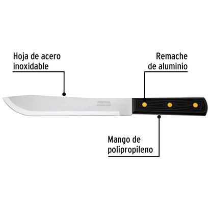 Cuchillo cebollero 8' mango de polipropileno, Pretul CUCH-P80 23087 MM00