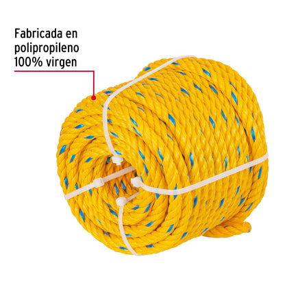 Metro de cuerda amarilla de 10 mm en rollo de 22 m, Fiero CUE-101M 40095 MM0