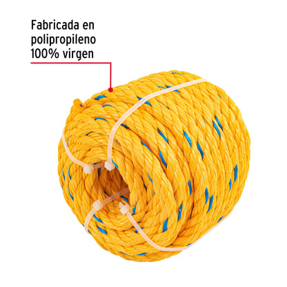 Metro de cuerda amarilla de 13 mm en rollo de 13m, Fiero CUE-131M 40097 MM0