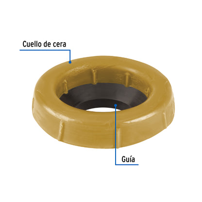 Cuello de cera con guía para WC, robusto, 250 g, Foset CUG-WC-R 46235 MM1