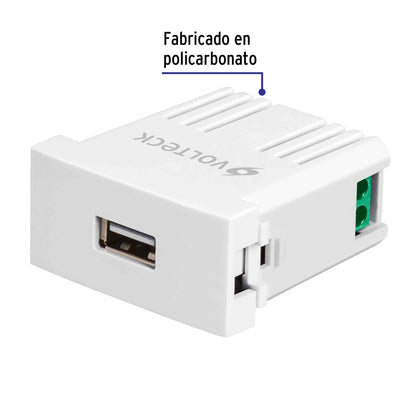 Cargador USB a la pared, 2.1A, línea Oslo, color blanco CUSB-OB 46086 MM00