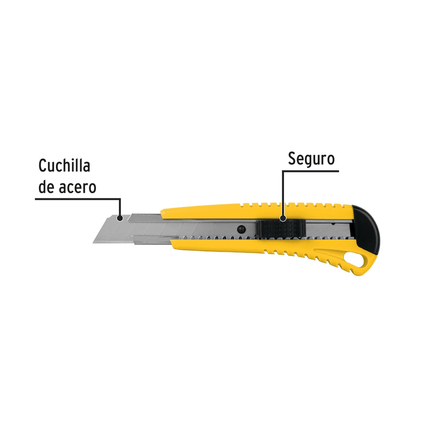 Cutter 18 mm plástico con alma metálica, Pretul CUT-6P 22396 MM00