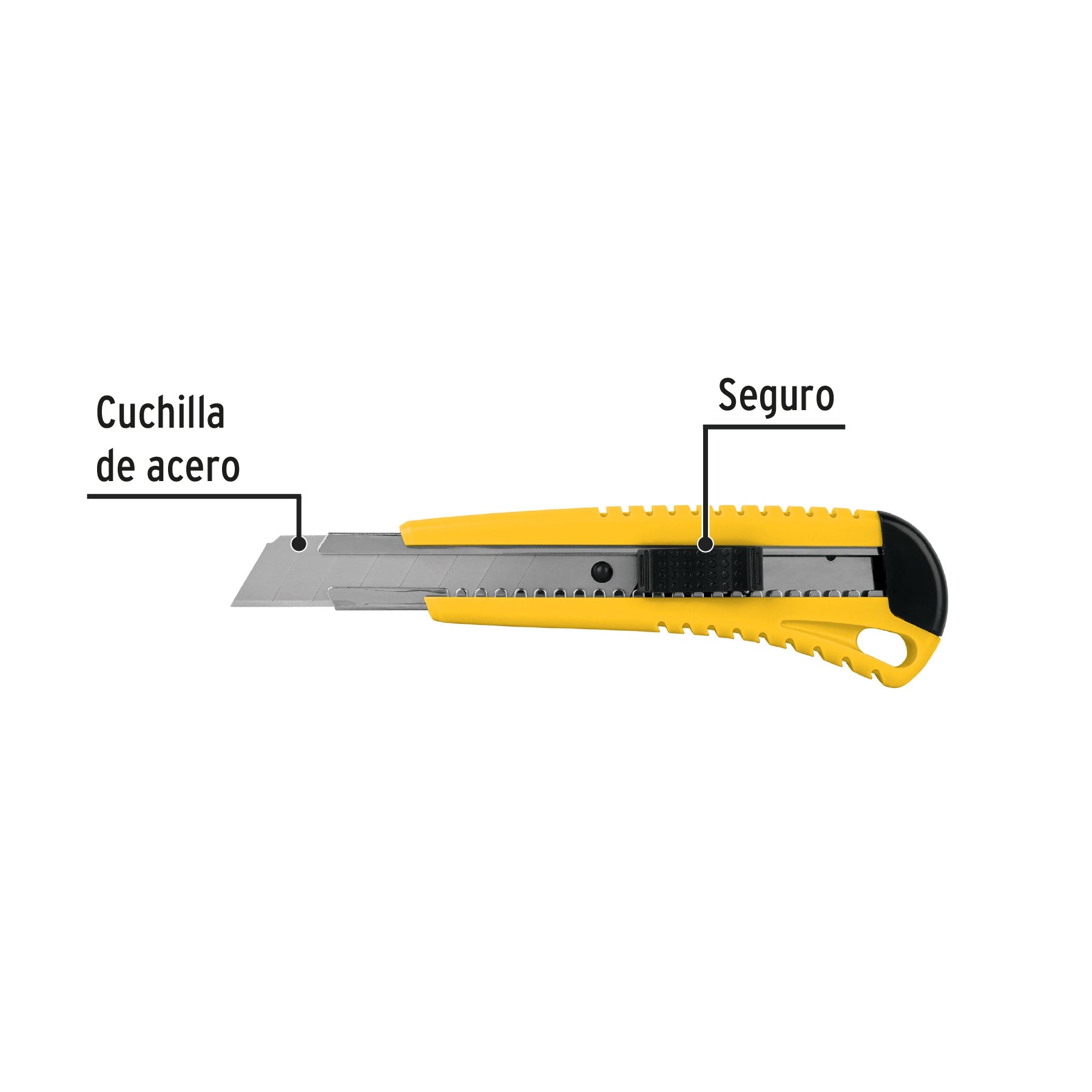 Cutter 18 mm plástico con alma metálica, Pretul CUT-6P 22396 MM00