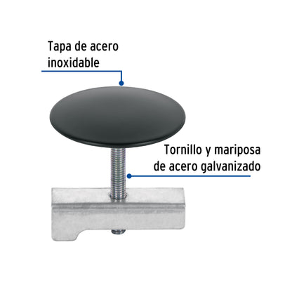 Cubretaladro negro de 1-3/4', diámetro 43 mm, Foset CUTA-44M 48097 MM00