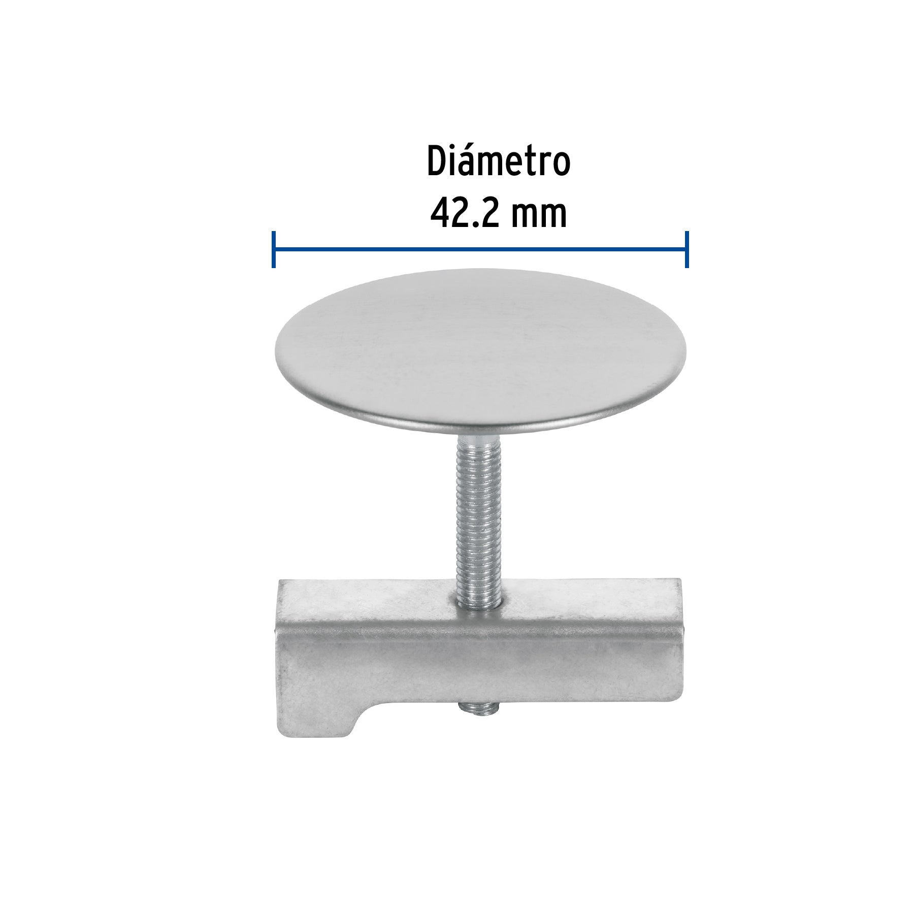 Cubretaladro de acero inoxidable 1-3/4' cromo, Foset CUTA-44 49595 MM00