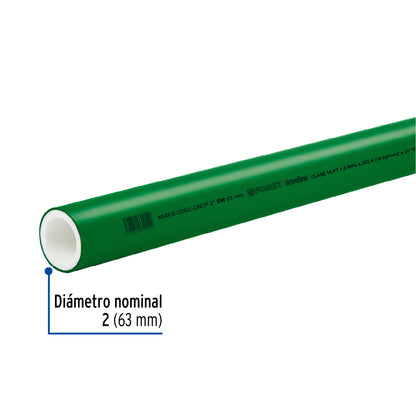 Tubo de 2' de PPR hidráulico de 4 m, Foset CV-006 45446 MM0