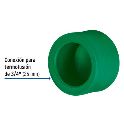 Tapón de PPR 3/4', Foset CV-362 49874 MM00