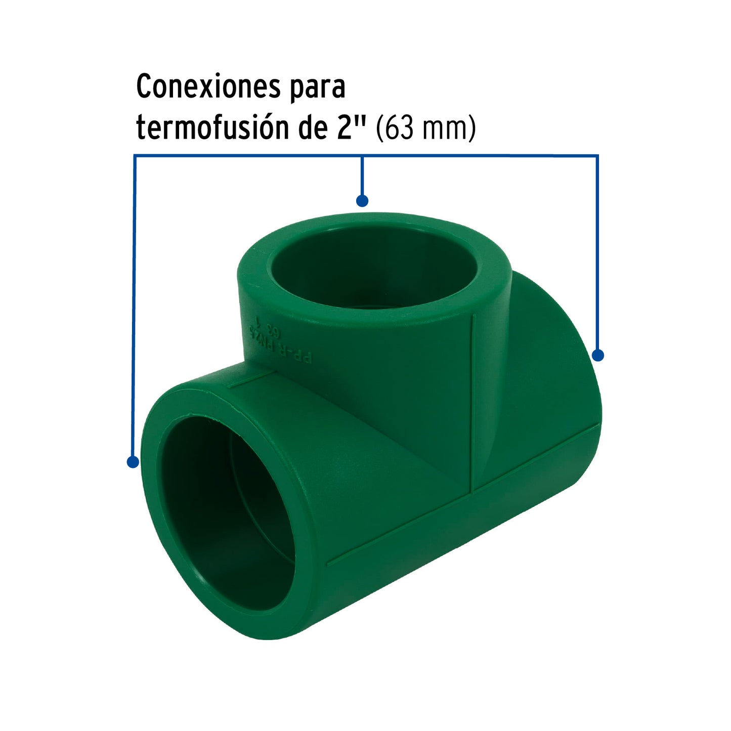 Tee sencilla de PPR 2', Foset CV-766 45467 MM00