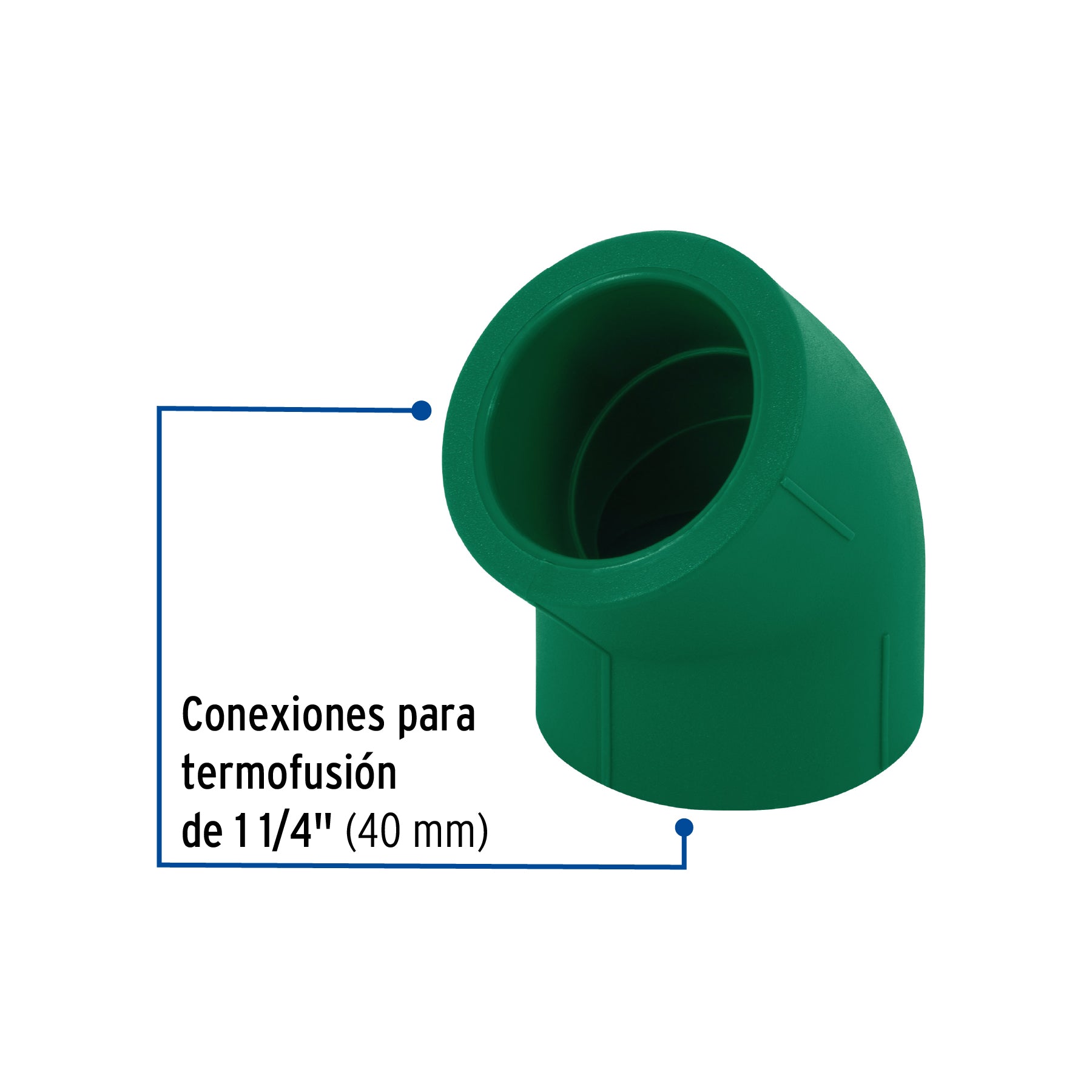 Codo 45° PPR,  1-1/4', Foset CV-864 45462 MM00