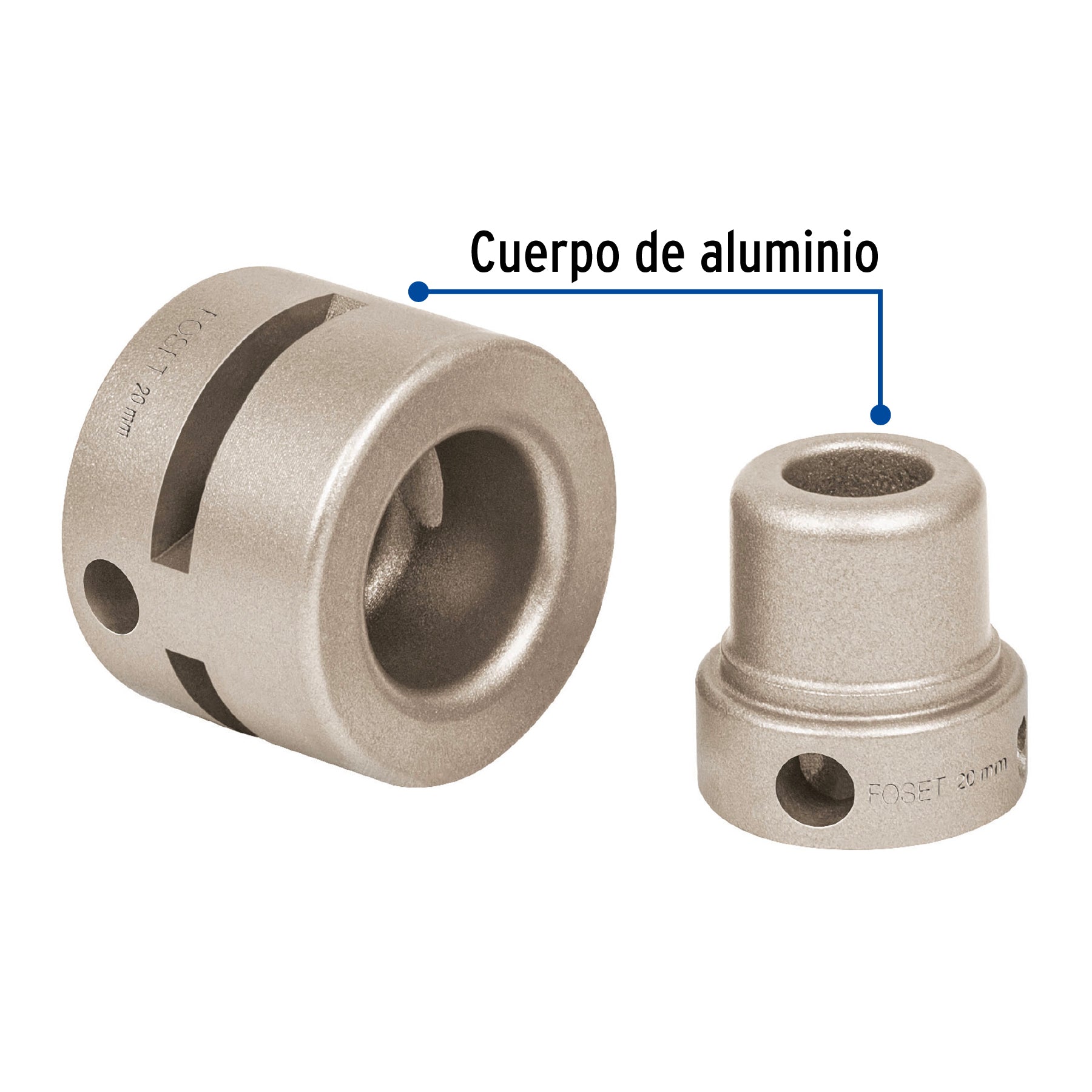 Dado para termofusora de 1/2' (20 mm), Foset CV-D1 45172 MM00