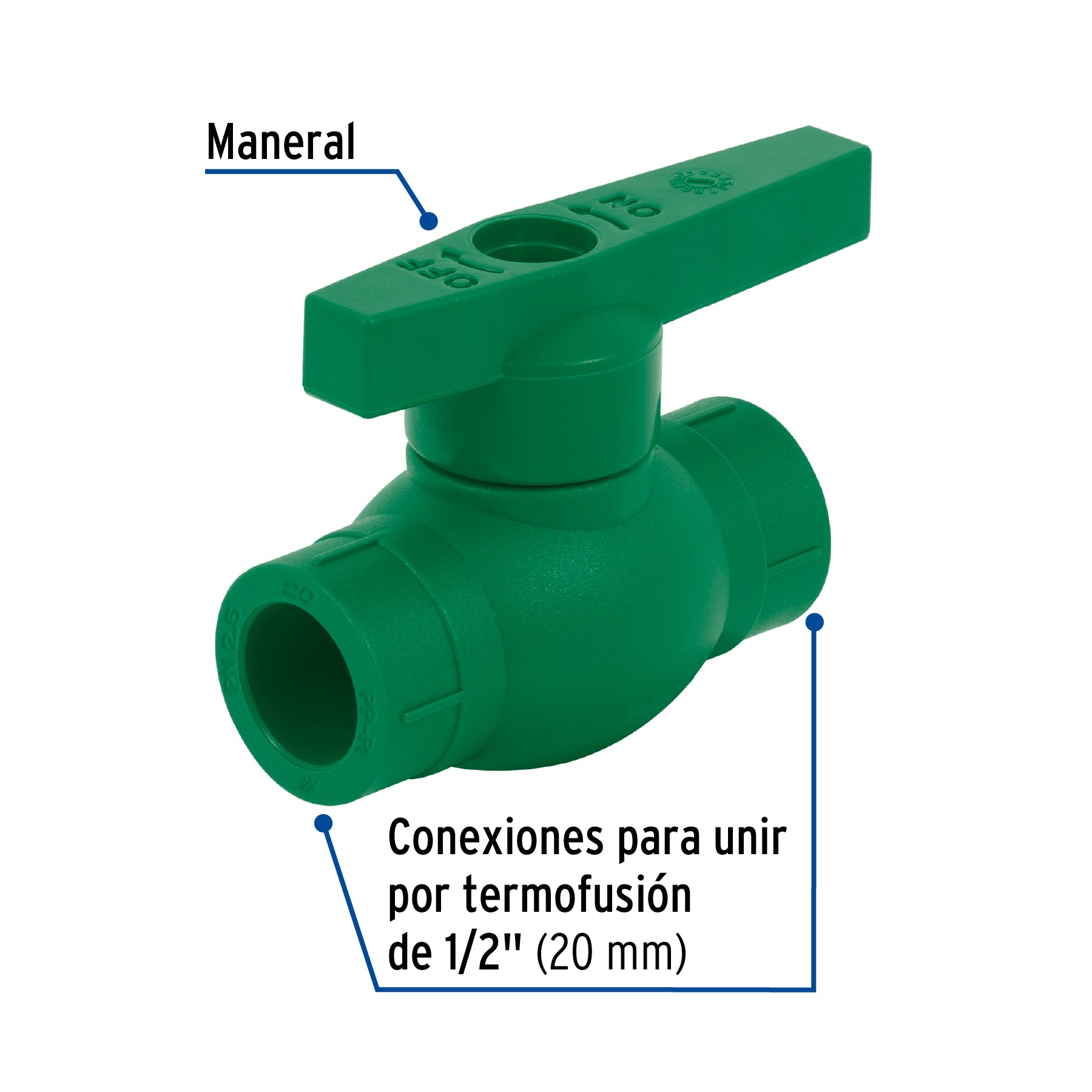 Válvula de esfera de PPR 1/2', Foset CV-ES-1/2 41983 MM00