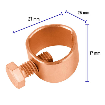 Conector para varilla a tierra, Volteck CVT 46125 MM1