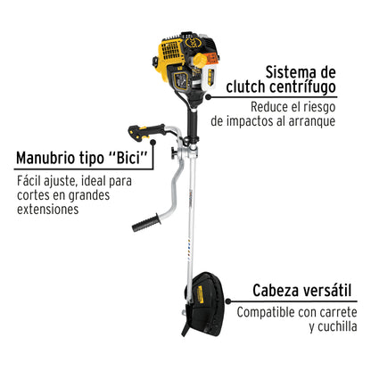 Desmalezadora a gasolina 52 cc mango tipo 'bici' , Pretul DES-52P 26104 MM00