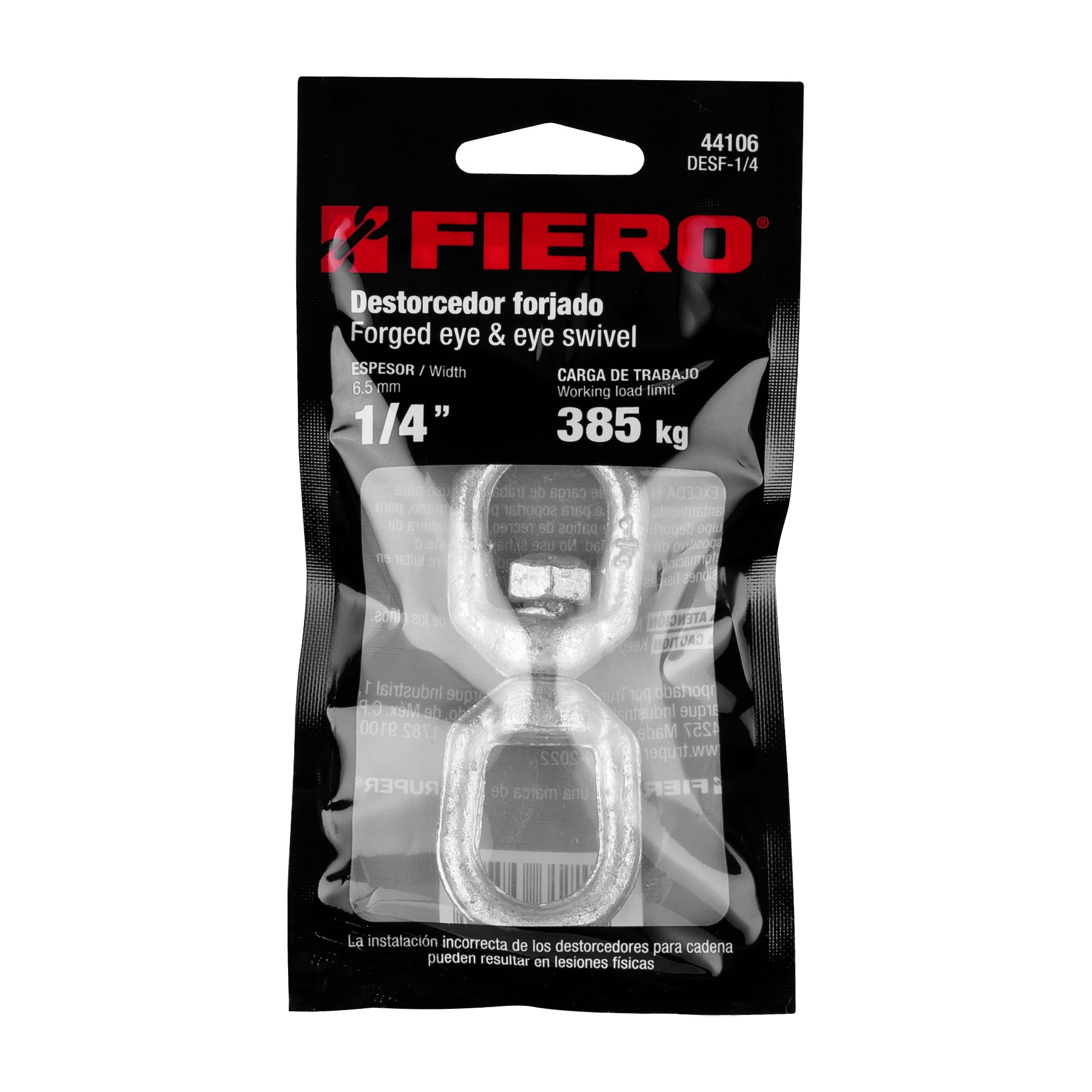 Destorcedor forjado de 1/4', Fiero DESF-1/4 44106 MM00