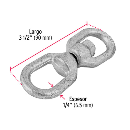 Destorcedor forjado de 1/4', Fiero DESF-1/4 44106 MM00