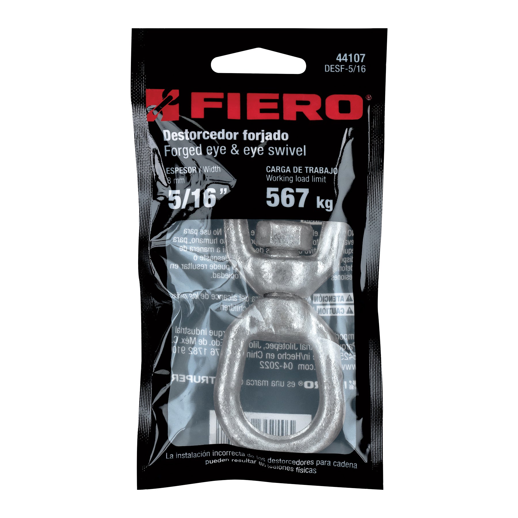 Destorcedor forjado de 5/16', Fiero DESF-5/16 44107 MM00