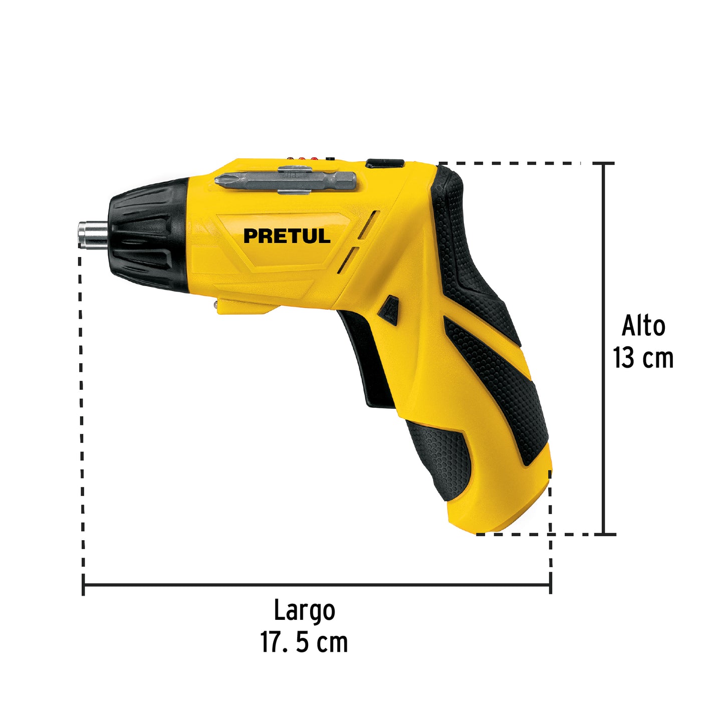 Destornillador inalámbrico de dos posiciones 3.6 V, Pretul DESI-36P2 26402 MM00