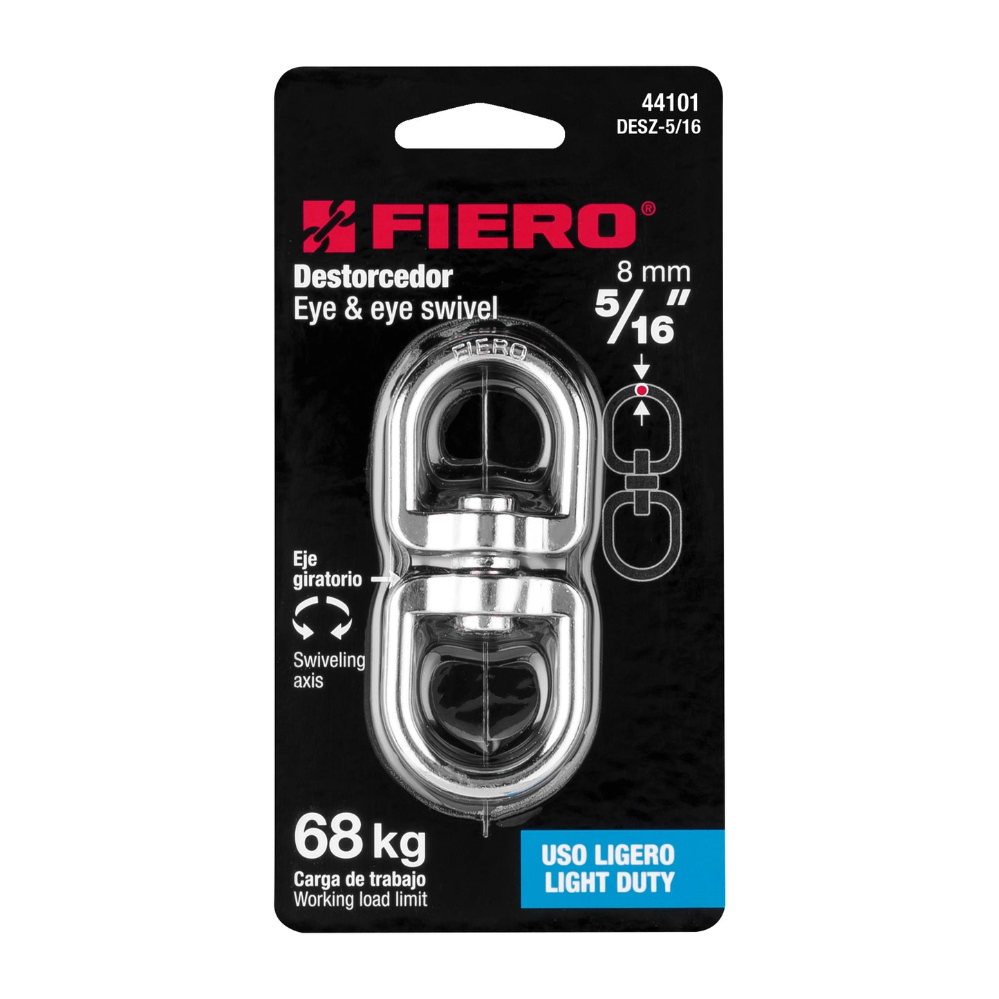 Destorcedor metálico de 5/16', Fiero DESZ-5/16 44101 MM00