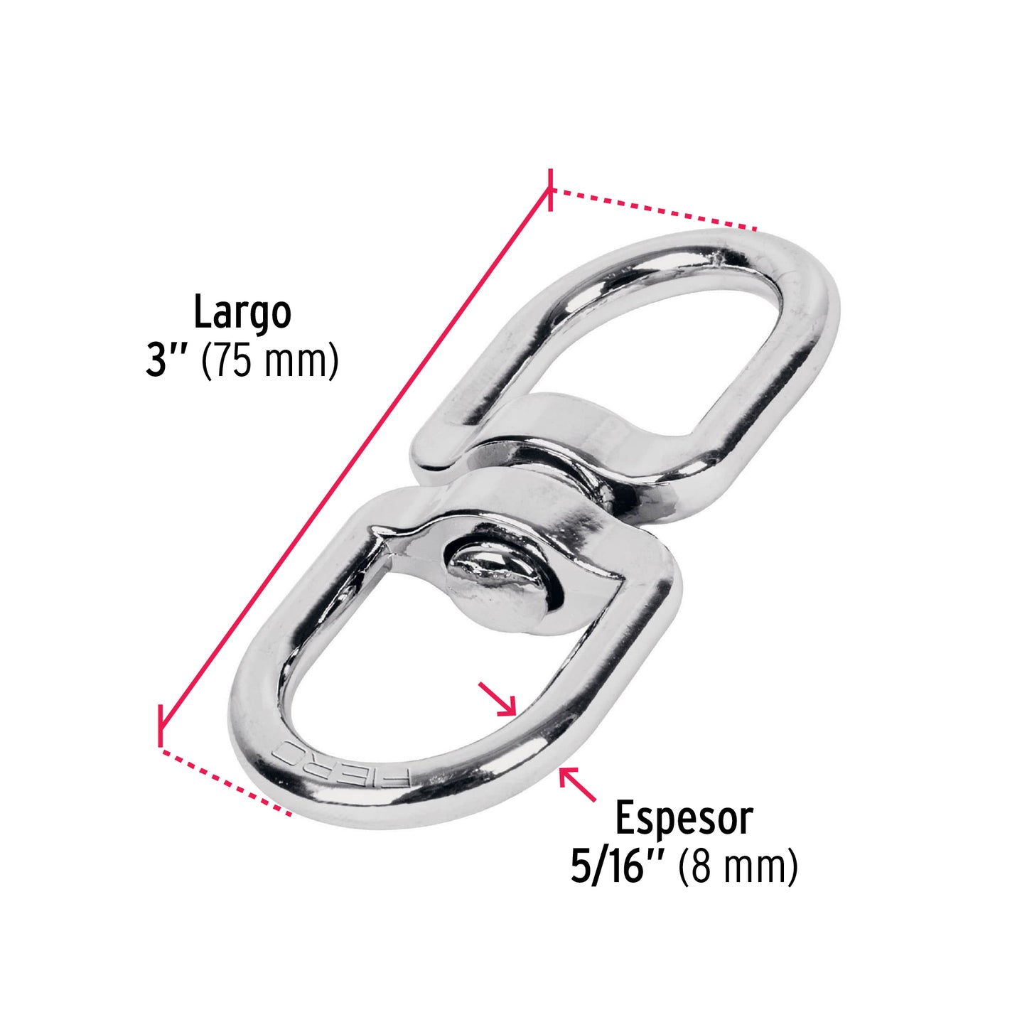 Destorcedor metálico de 5/16', Fiero DESZ-5/16 44101 MM00